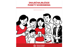 Ikona tarczy ochronnej na czerwonym tle.