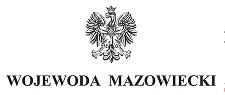 Godło Polski obok napisu „Wojewoda Mazowiecki” na białym tle.