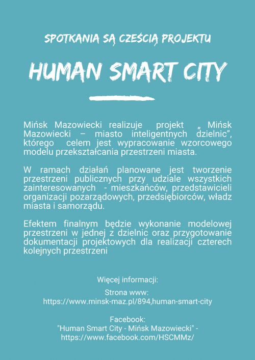Spotkania są częścią projektu Human Smart City
