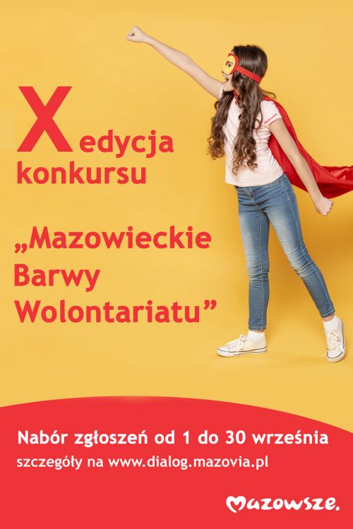X „Mazowieckie Barwy Wolontariatu” plakat