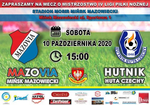 Mecz MKS Mazovia - Hutnik Huta Czechy - plakat