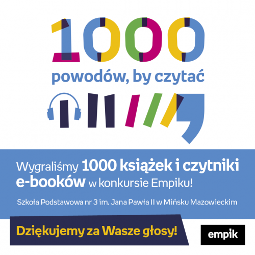 1000 powodów by czytać - rozstrzygniecie konkursu