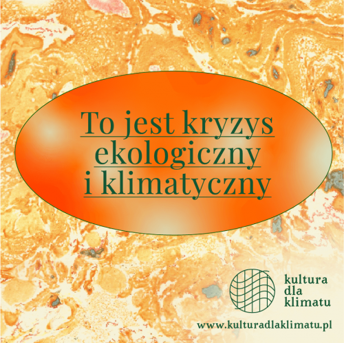 Program Kultura dla klimatu - plakat.