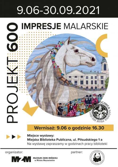 Impresje malarskie w Miejskiej Bibliotece Publicznej - plakat