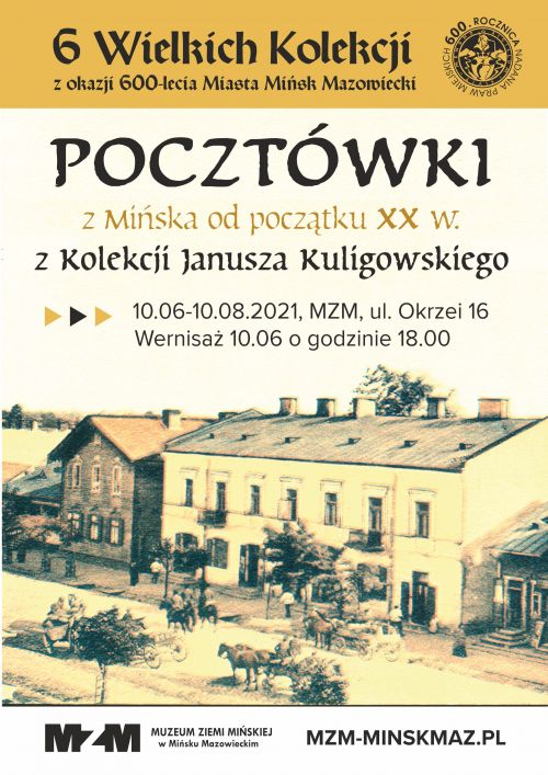 Wystawa pocztówek z Mińska początku XX w. - plakat