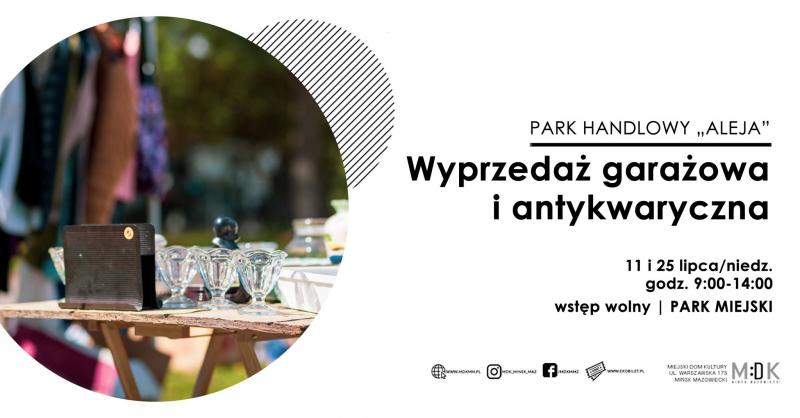 Park Handlowy Aleja - wyprzedaz antykwaryczna i garażowa w MDK