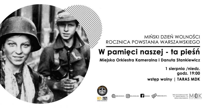 "W pamięci naszej - ta pieśń" - Miejski Dom Kultury, 1 sierpnia, niedziela, godz. 19.00