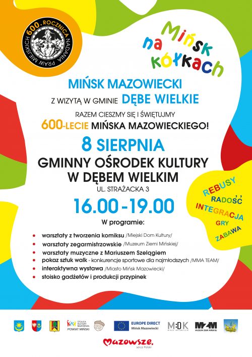 Mińsk na kółkach w Dębem Wielkim - plakat