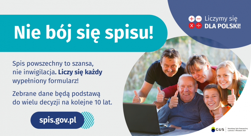 Nie bój sie spisu! - plakat