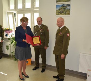 Pożegnanie ppłk. Krzysztofa Gemzy, Wojskowego Komendanta Uzupełnień w Mińsku Mazowieckim i przekazanie obowiązków mjr...
