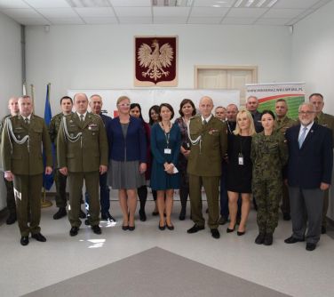 Pożegnanie ppłk. Krzysztofa Gemzy, Wojskowego Komendanta Uzupełnień w Mińsku Mazowieckim i przekazanie obowiązków mjr...