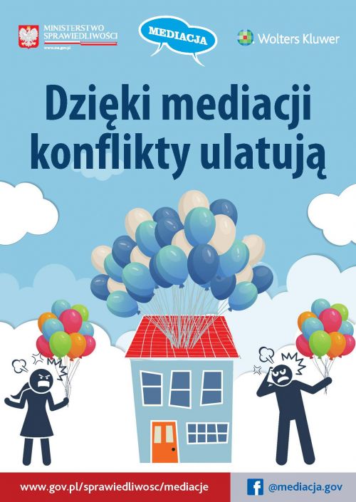 Ulotka informacyjna promująca Miedzynarodowy Dzień Mediacji