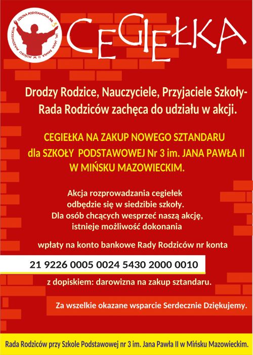 Cegiełka na zakup sztandaru