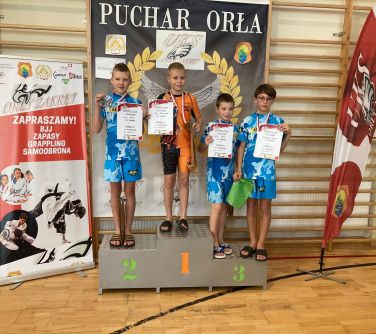 III Puchar Orła BJJ NO GI i GI  - zawodnicy na podium