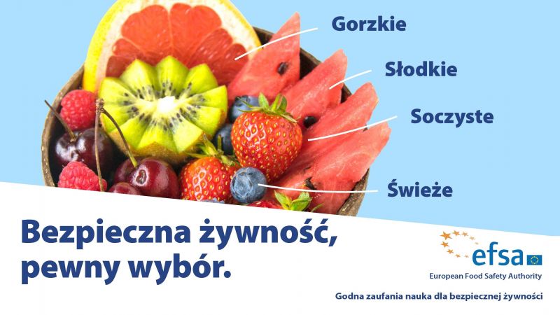 Plakat "Bezpieczna żywnośc, pewny wybór"