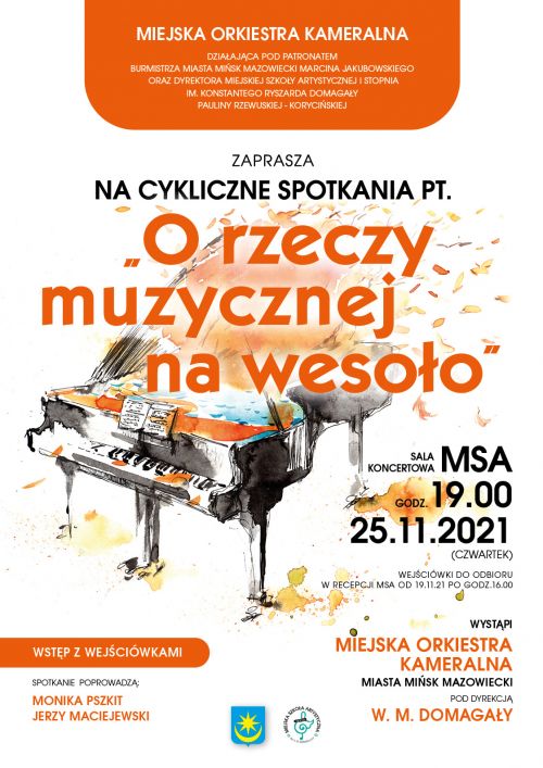 Orzeczy muzycznej na wesoło - plakat