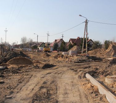Trwa budowa kanalizacji wód opadowych w ulicy por Ludwika Wolańskiego