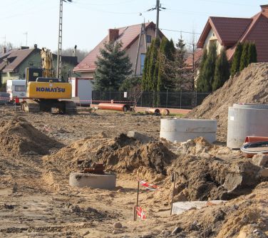 Trwa budowa kanalizacji wód opadowych w ulicy por Ludwika Wolańskiego