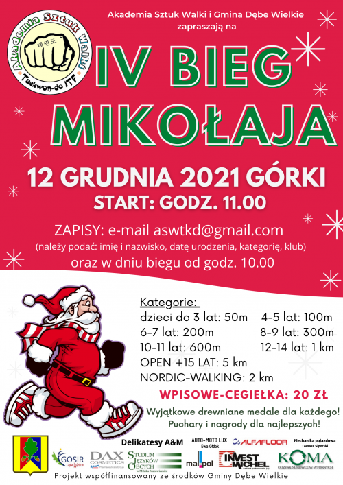 Bieg Mikołaja - plakat