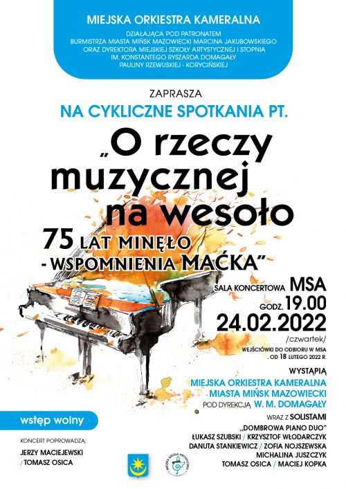 Orzeczy muzycznej na wesoło - plakat