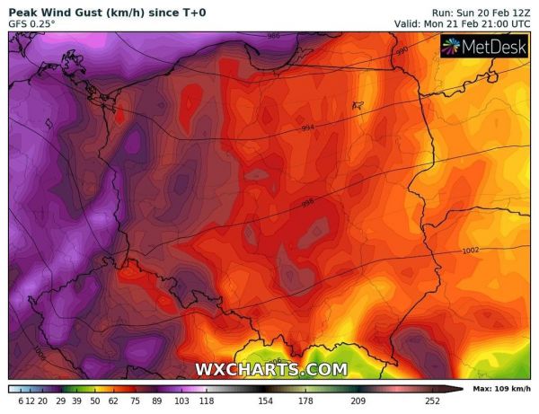 Stacja Meteorologiczna Mińsk Mazowiecki - informacja o najbliższych warunkach pogodowych - mapa.