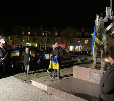 Mińsk dla Ukrainy - manifestacja na Starym Rynku