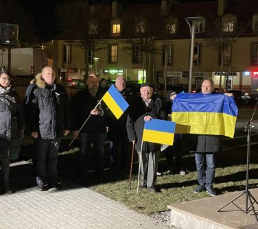 Mińsk dla Ukrainy - manifestacja na Starym Rynku