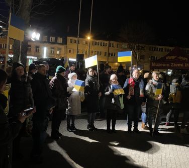 Mińsk dla Ukrainy - manifestacja na Starym Rynku