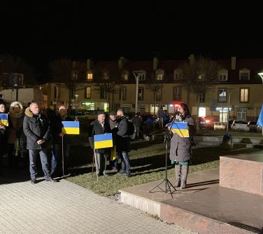 Mińsk dla Ukrainy - manifestacja na Starym Rynku