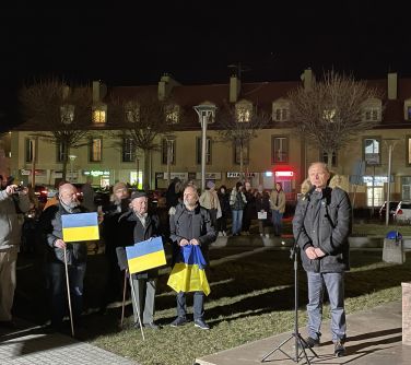 Mińsk dla Ukrainy - manifestacja na Starym Rynku