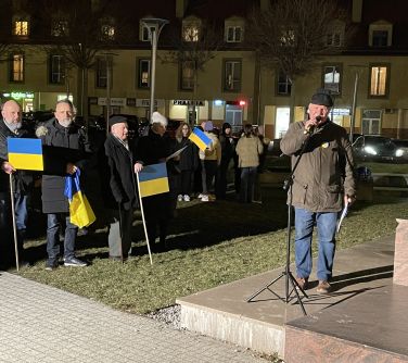 Mińsk dla Ukrainy - manifestacja na Starym Rynku