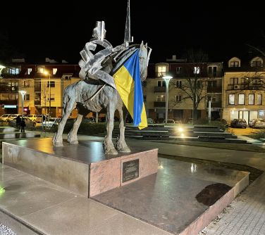 Mińsk dla Ukrainy - manifestacja na Starym Rynku