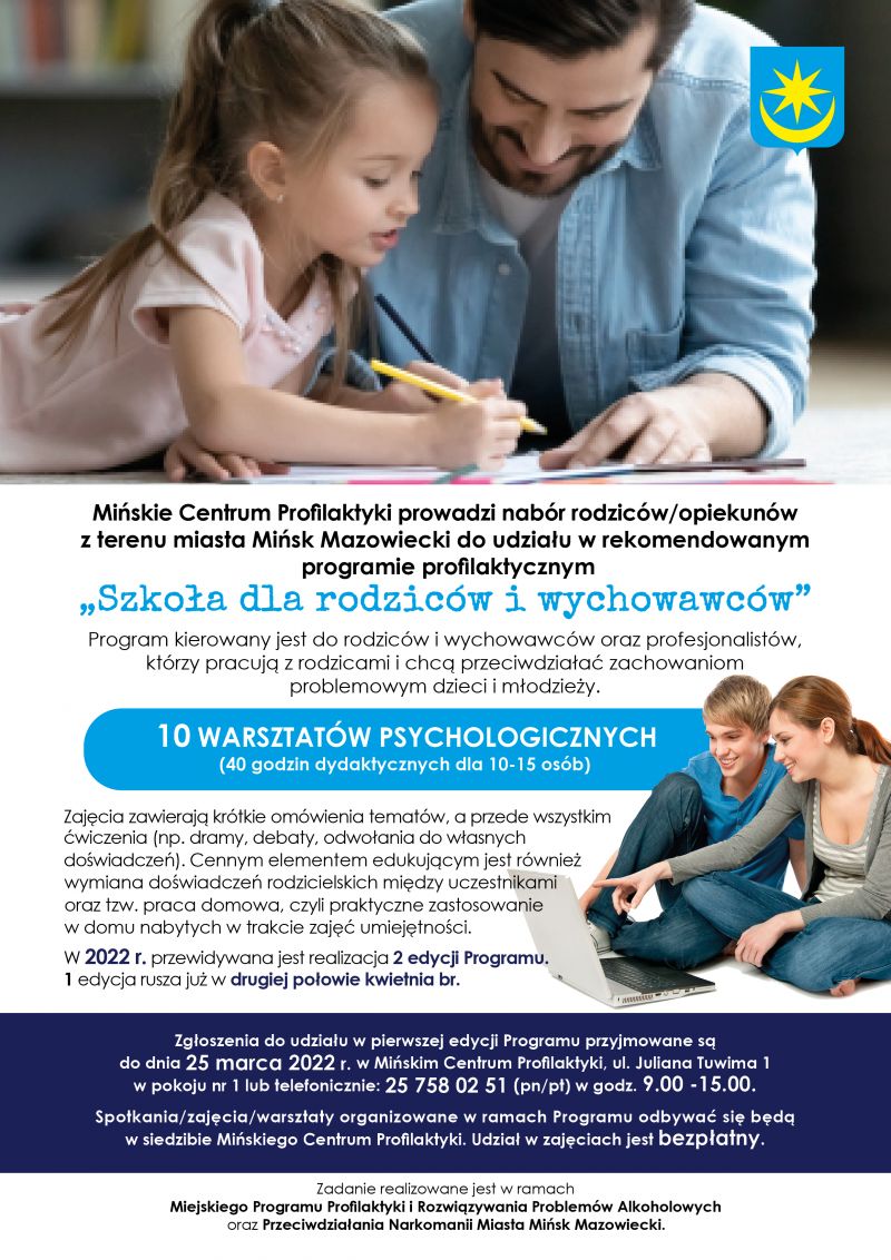 „Szkoła dla rodziców i wychowawców” - plakat