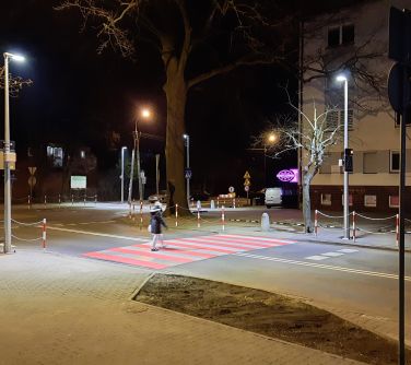 Nowe przejścia na skrzyżowaniu ulic Kościuszki, Daszyńskiego i Pięknej