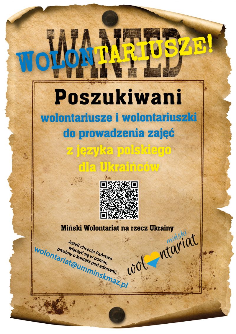 Poszukiwani wolontariusze