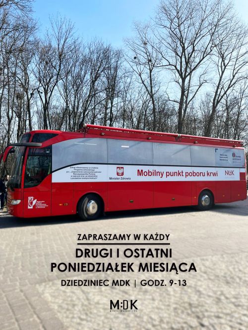 Mobilny Punkt PoboruKrwi przed MDK