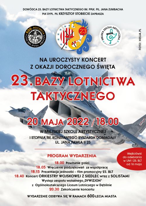 Koncert z okazji  święta 23. Bazy Lotnictwa Taktycznego