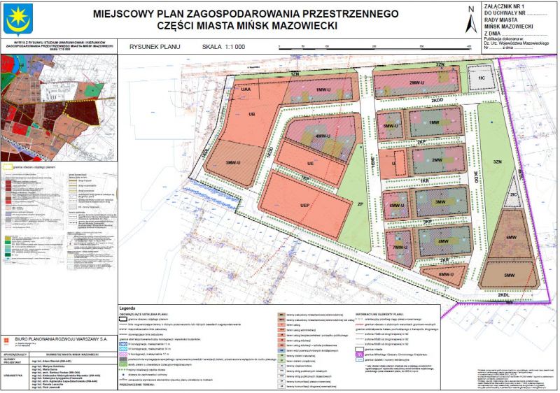 Projekt miejscowego planu zagospodarowania przestrzennego części miasta Mińsk Mazowiecki (b. POLIGON)