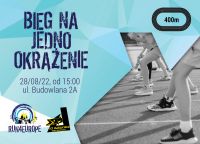 Plakat z napisem bieg na 400 m