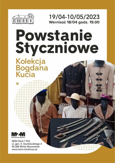 plakat z tytułem głównym powstanie styczniowe kolekcja Bogdana Kucia