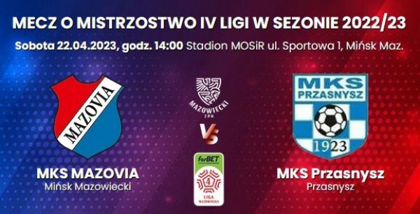 po obu stronach loga drużyn sportowych, informacje zawarte na plakacie znajdują się w treści artykułu zamieszczonego na...