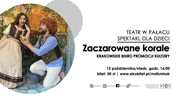 Po lewej w kole uśmiechnięta, zaskoczona kobieta patrzy na gruszkę trzymaną przez klękającego mężczyznę. Po prawej na...
