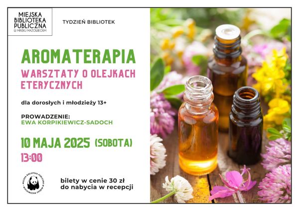 Po lewej na białym tle kolorowe inforamcje zawarte w treści. Po lewej zdjęcie trzech fiolek naokoło kolorowe kwiaty