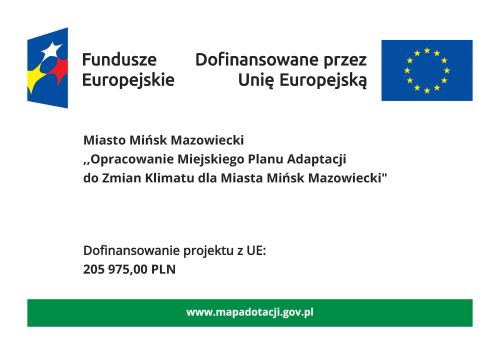 Na białym tle informacje. na górze po obu stronach glagi Unii Europejskiej i Funduszy Europejskich