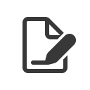 Czarna ikona dysku twardego z symbolem błyskawicy.