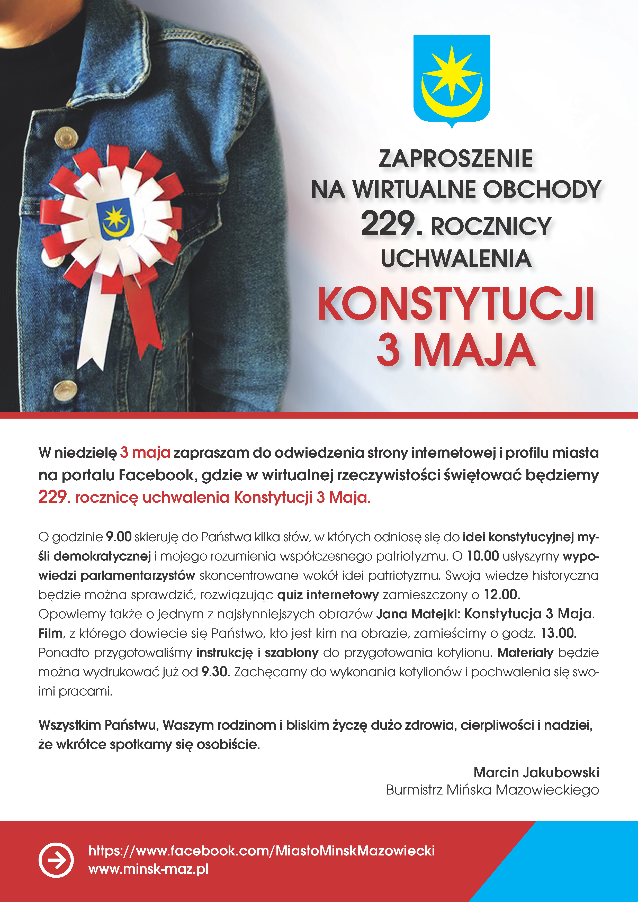 Program wirtualnych obchodów 229. rocznicy uchwalenia Konstytucji 3 Maja