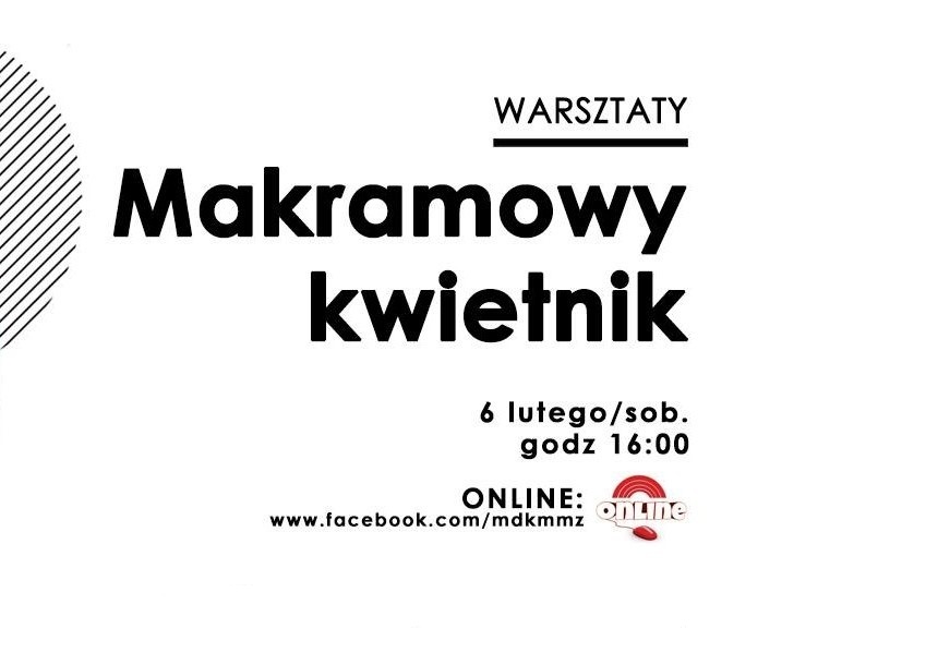 Makramowy kwietnik