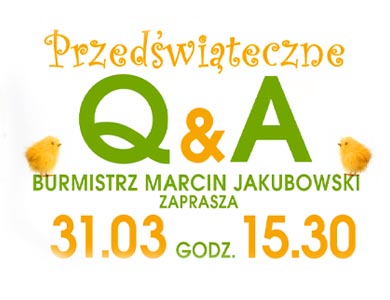 Przedświąteczne Q&A z burmistrzem Marcinem Jakubowskim