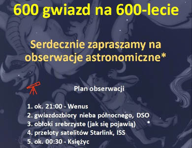 „600 gwiazd na 600-lecie”