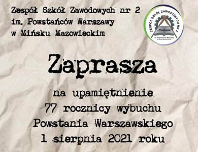 77. rocznica wybuchu Powstania Warszawskiego